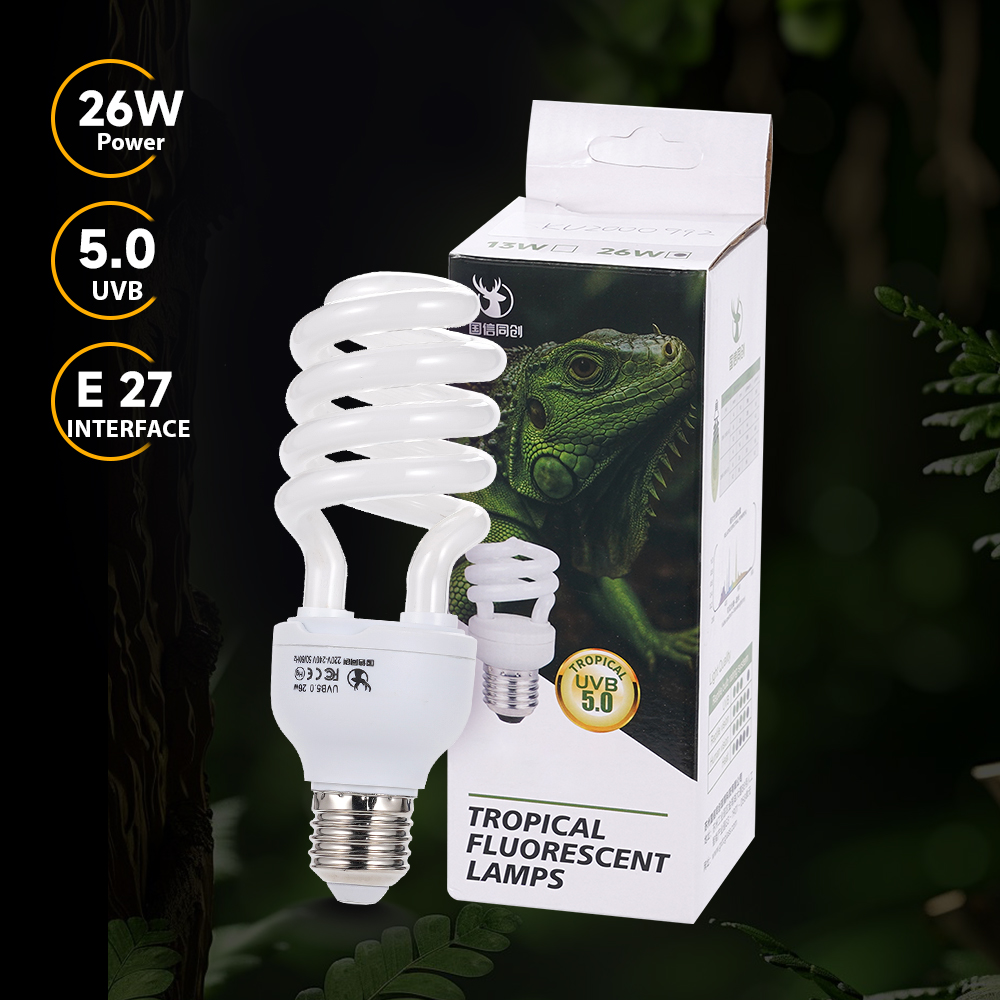 Calcium Powder Reptile - Reptile UVB Light Bulb26W5.0E27Standard Socket Promote