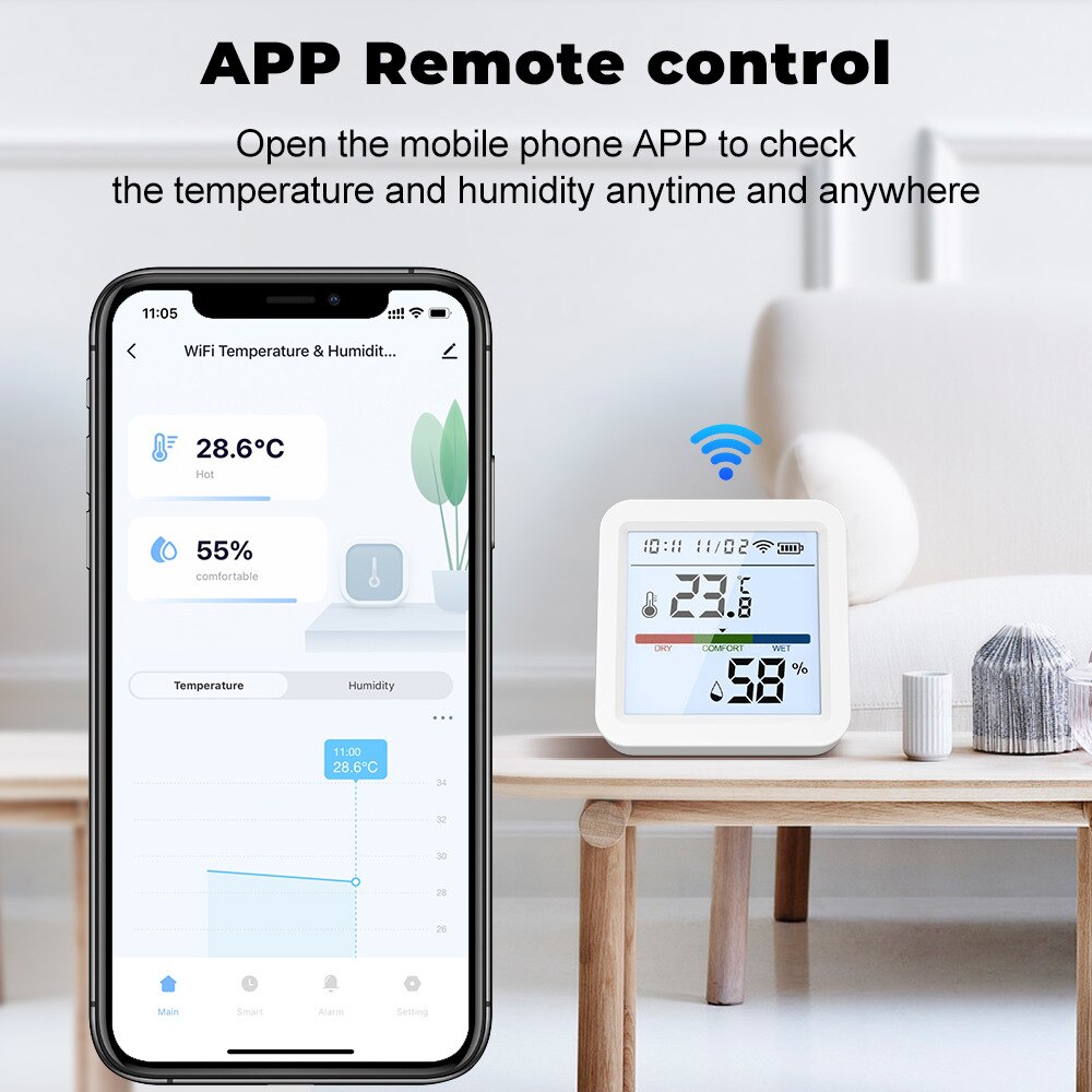 Tuya New WiFi Temperature Humi - огляд і ціна Digital Hygrometer Probe