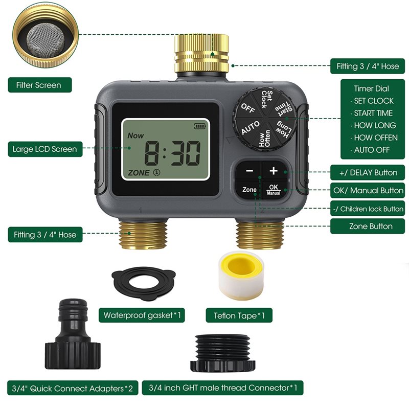 AY14 -Dual Outlets Automatic I - огляд і ціна Timer Dual Outlet