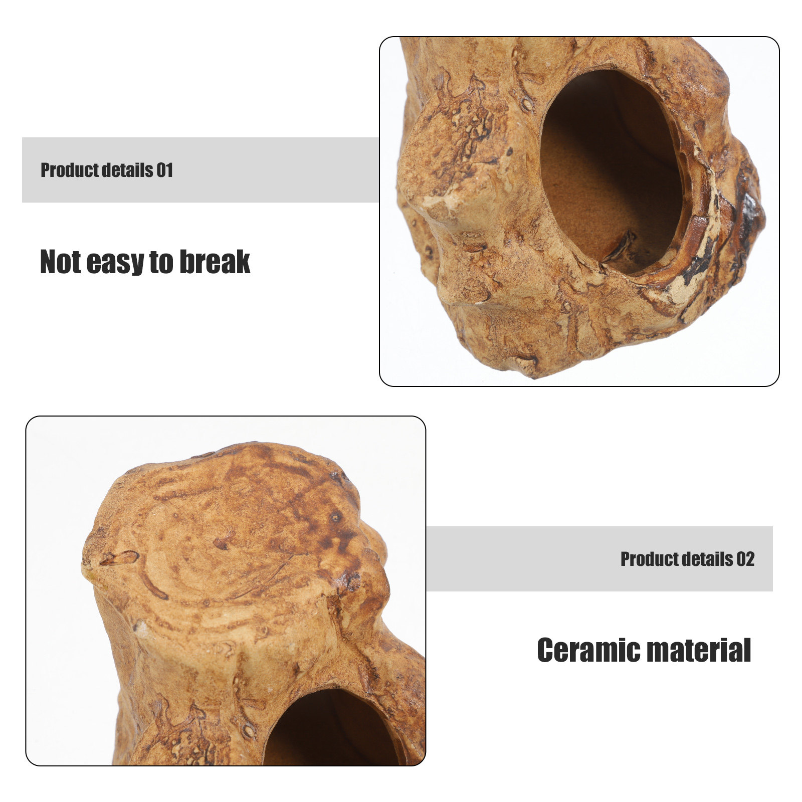 Premium Ceramic Aquarium Caves - огляд і ціна Hide Cave Ceramic