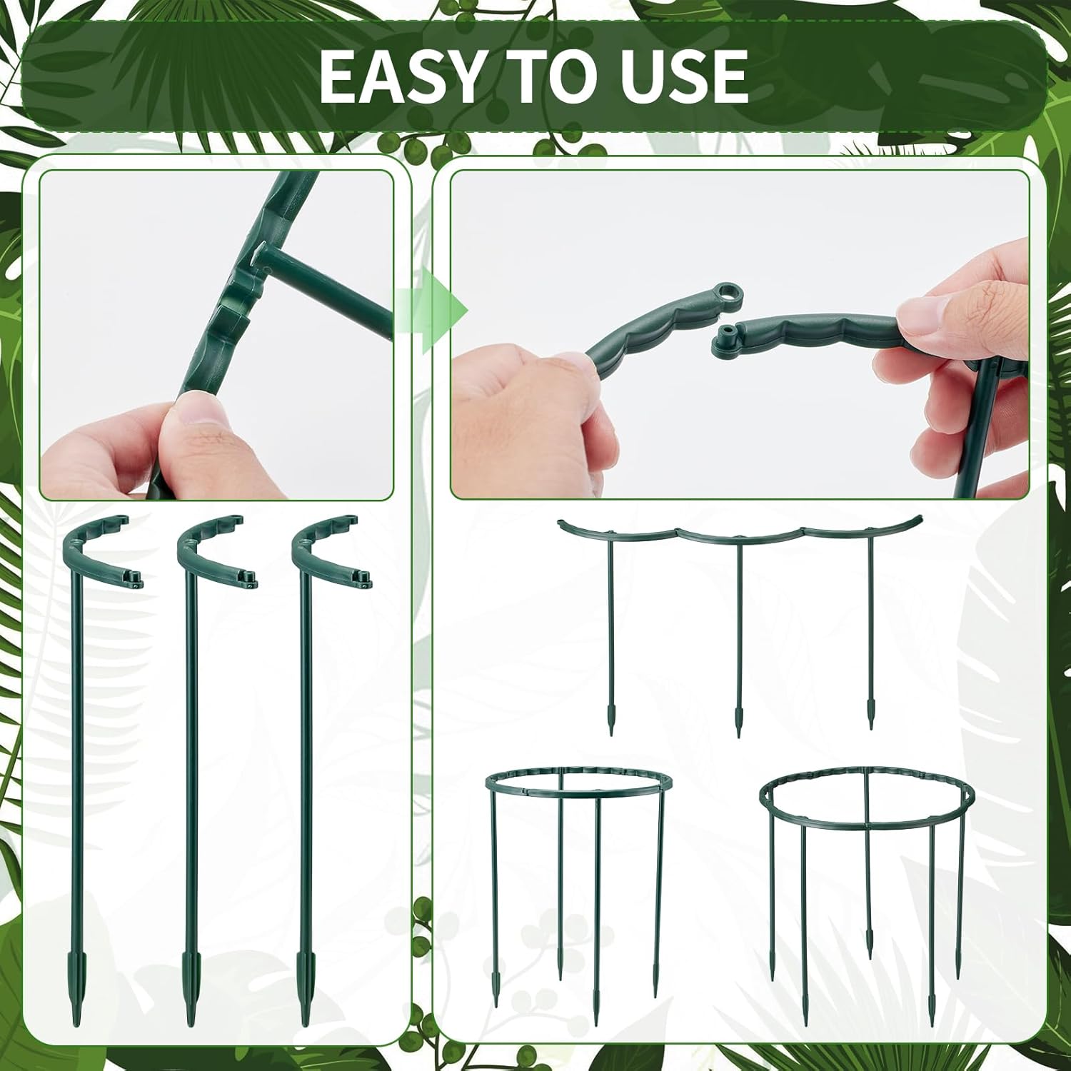 1/16pcs Plant Support Stake Fl - огляд і ціна Vine Climbing Plastic