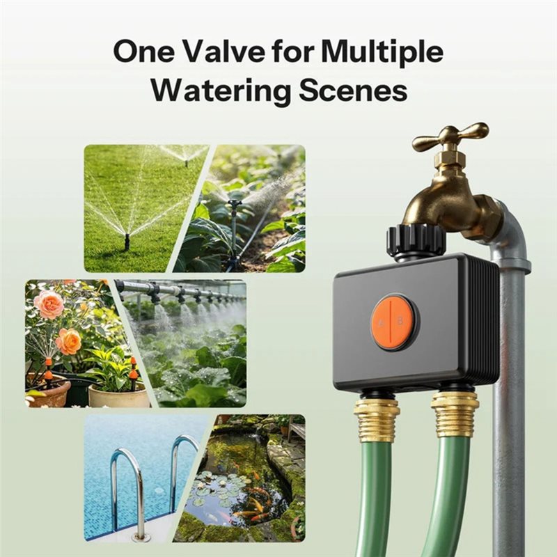 ABRU-Zigbee 3.0 Smart Water Va - огляд і ціна Timer Dual Outlet