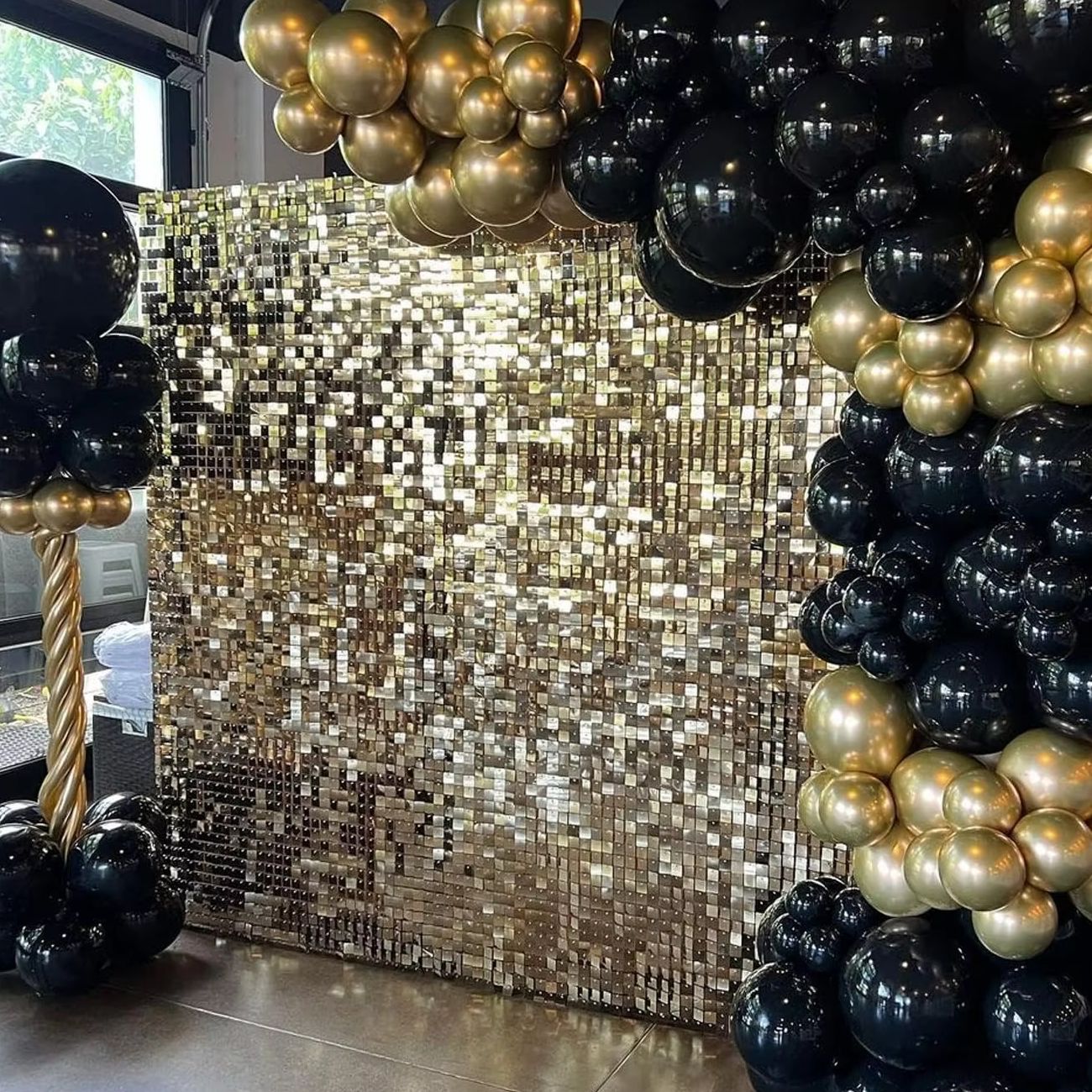 12pcs Light Gold Shimmer Wall  - огляд і ціна Pvc Panel Background