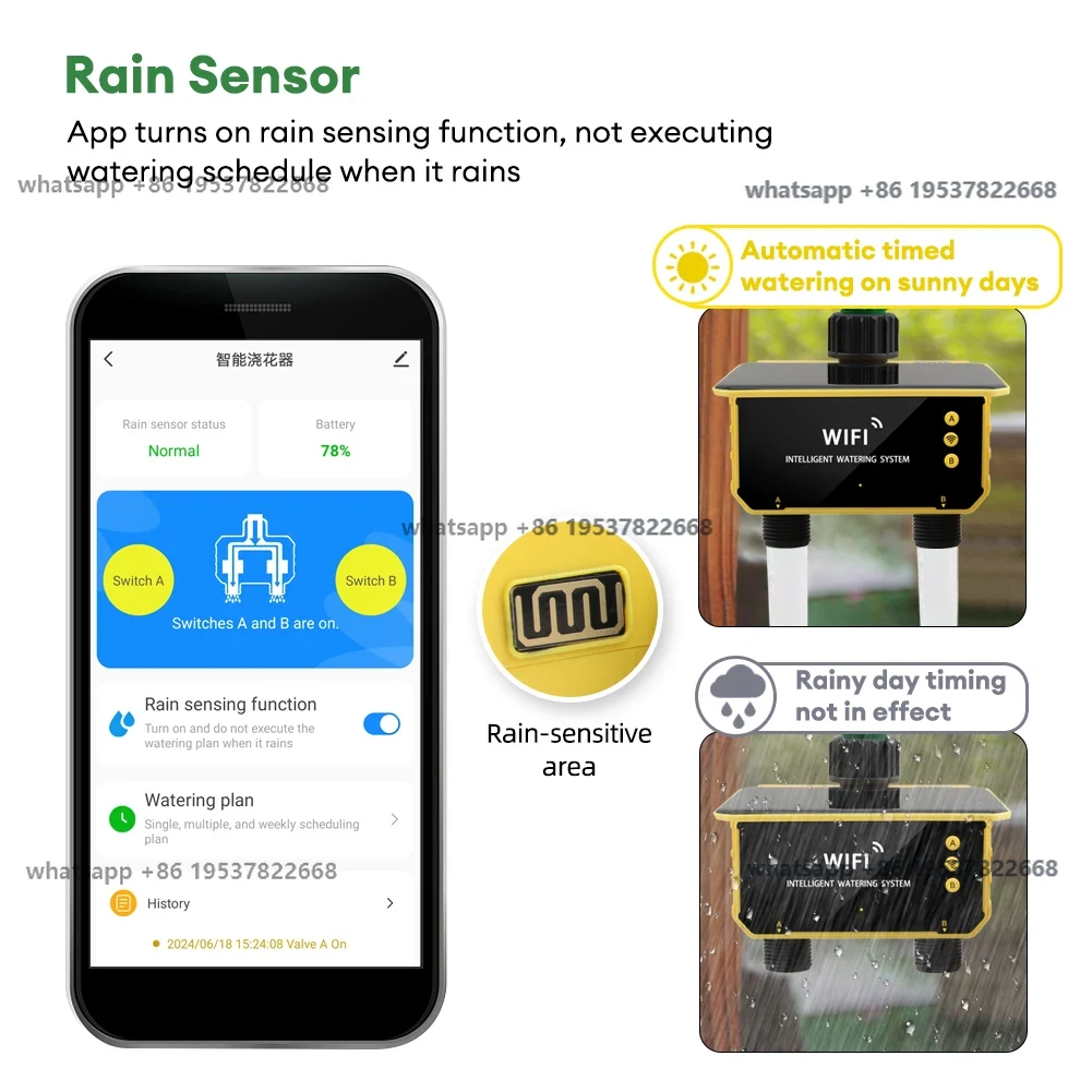 WiFi Solar Timer Dual Water Va - огляд і ціна Timer Dual Outlet