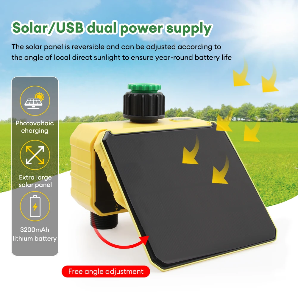 WiFi Solar Timer Dual Water Va - огляд і ціна Timer Dual Outlet