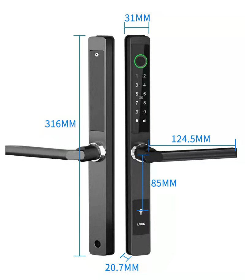 ZHDCOOKEY Biometric Digital Do - огляд і ціна Glass Door Hinge
