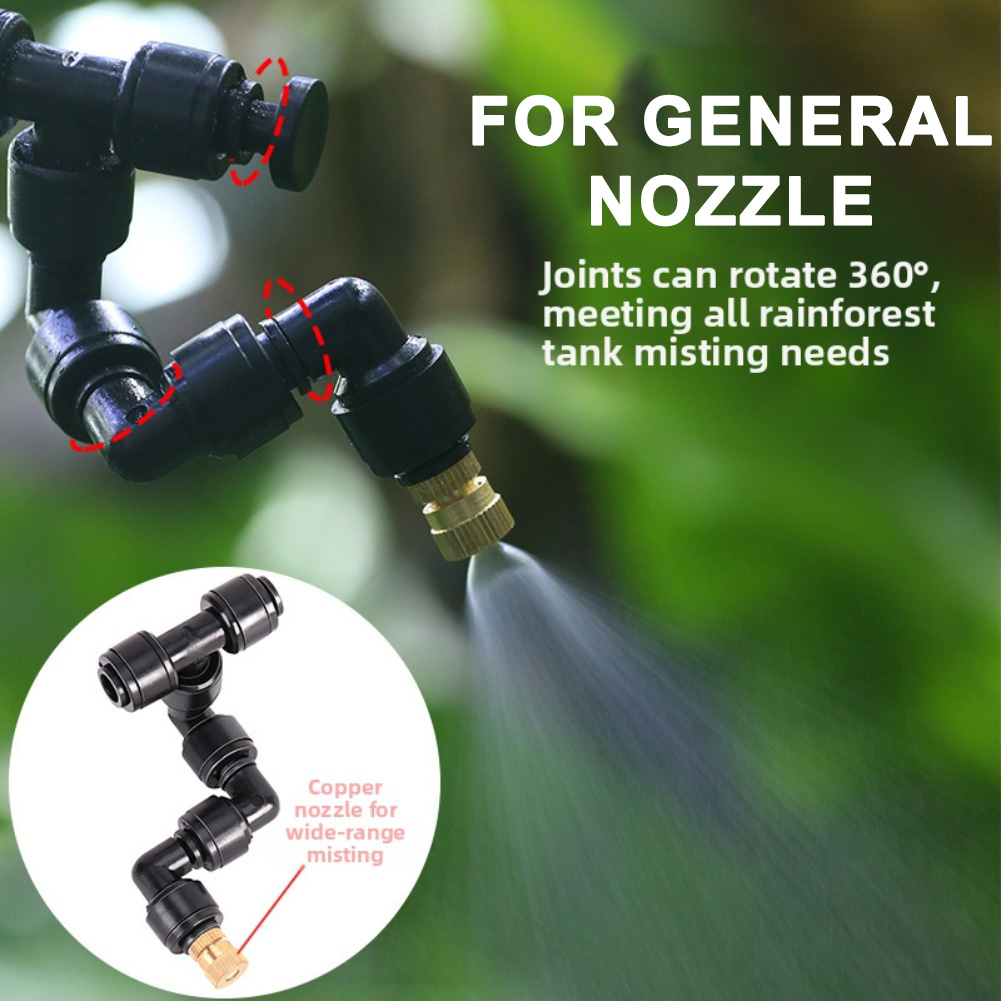 2 PCS Black Atomizing Nozzle 3 - огляд і ціна Misting Nozzle Reptile