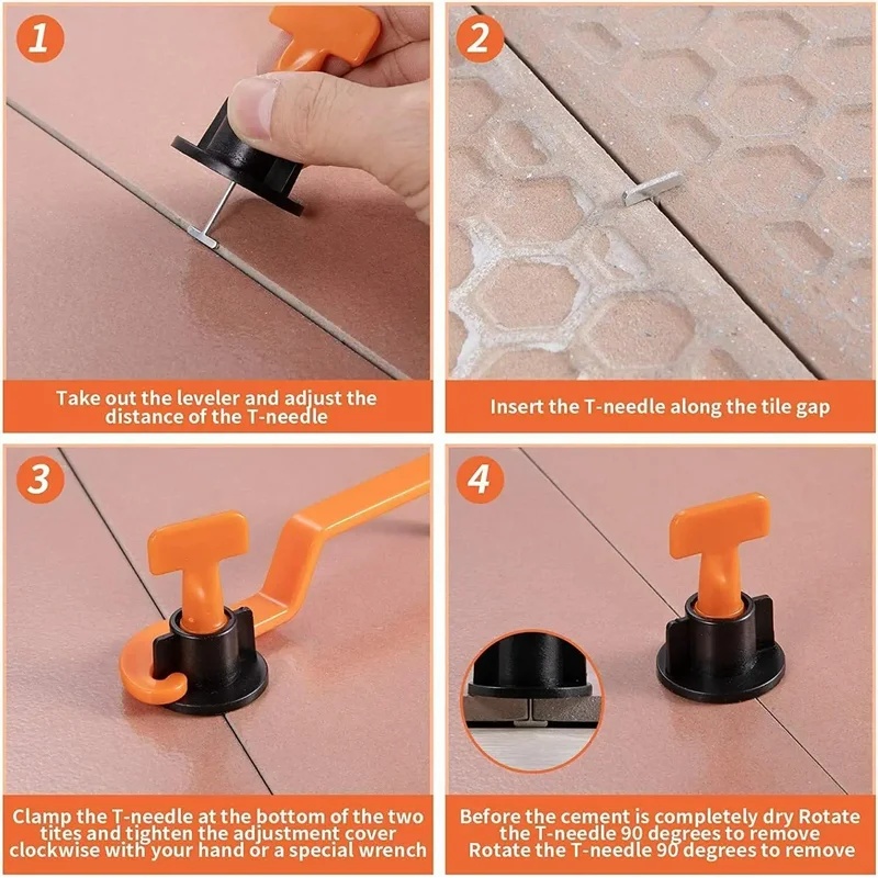 51-204Pcs Floor Tile Leveling  - огляд і ціна Ceramic Tile Floor