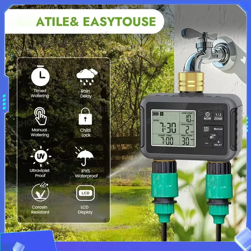 Smart Water Controller Irrigat - огляд і ціна Timer Dual Outlet