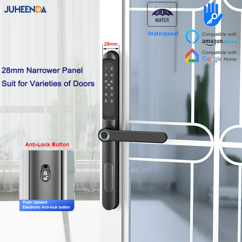 TTLock App Smart Aluminum Door - огляд і ціна Glass Door Hinge